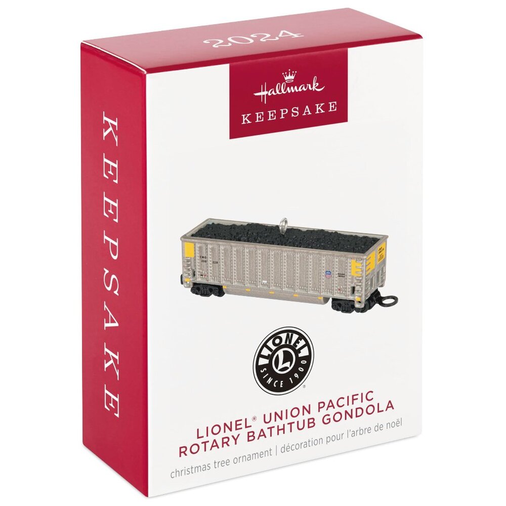 New! Lionel Train Coal Car Hallmark Keepsake Christmas Ornament Union Pacific